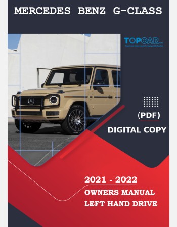 mercedes benz g-class 2021-2022 owners manual
